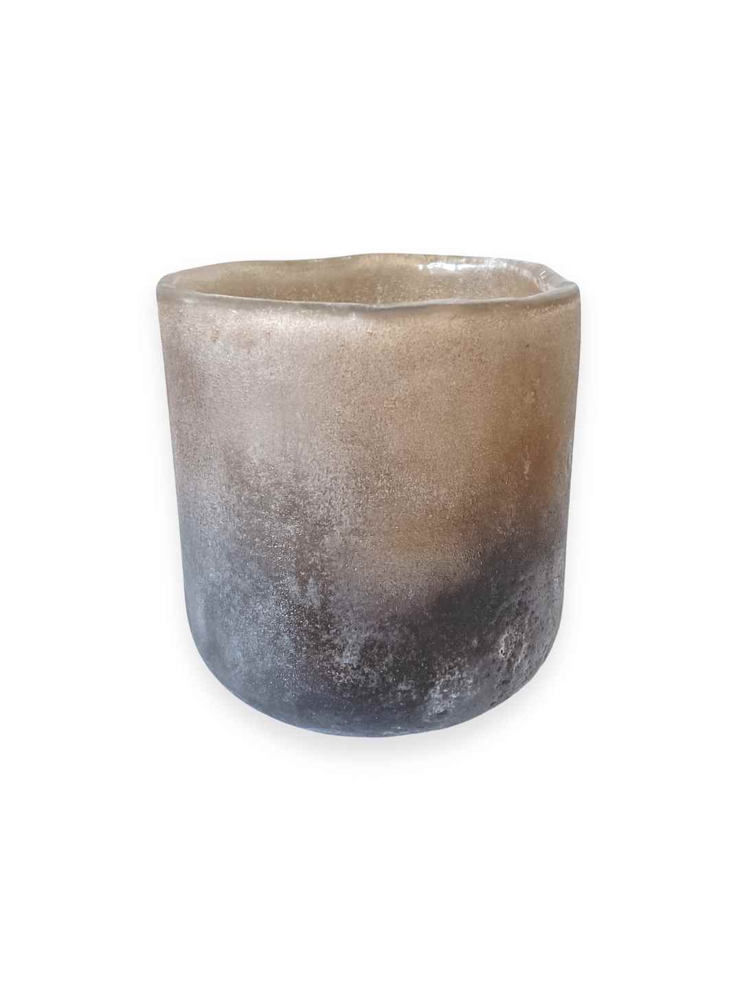 Windlicht aus Glas Braun 10 cm