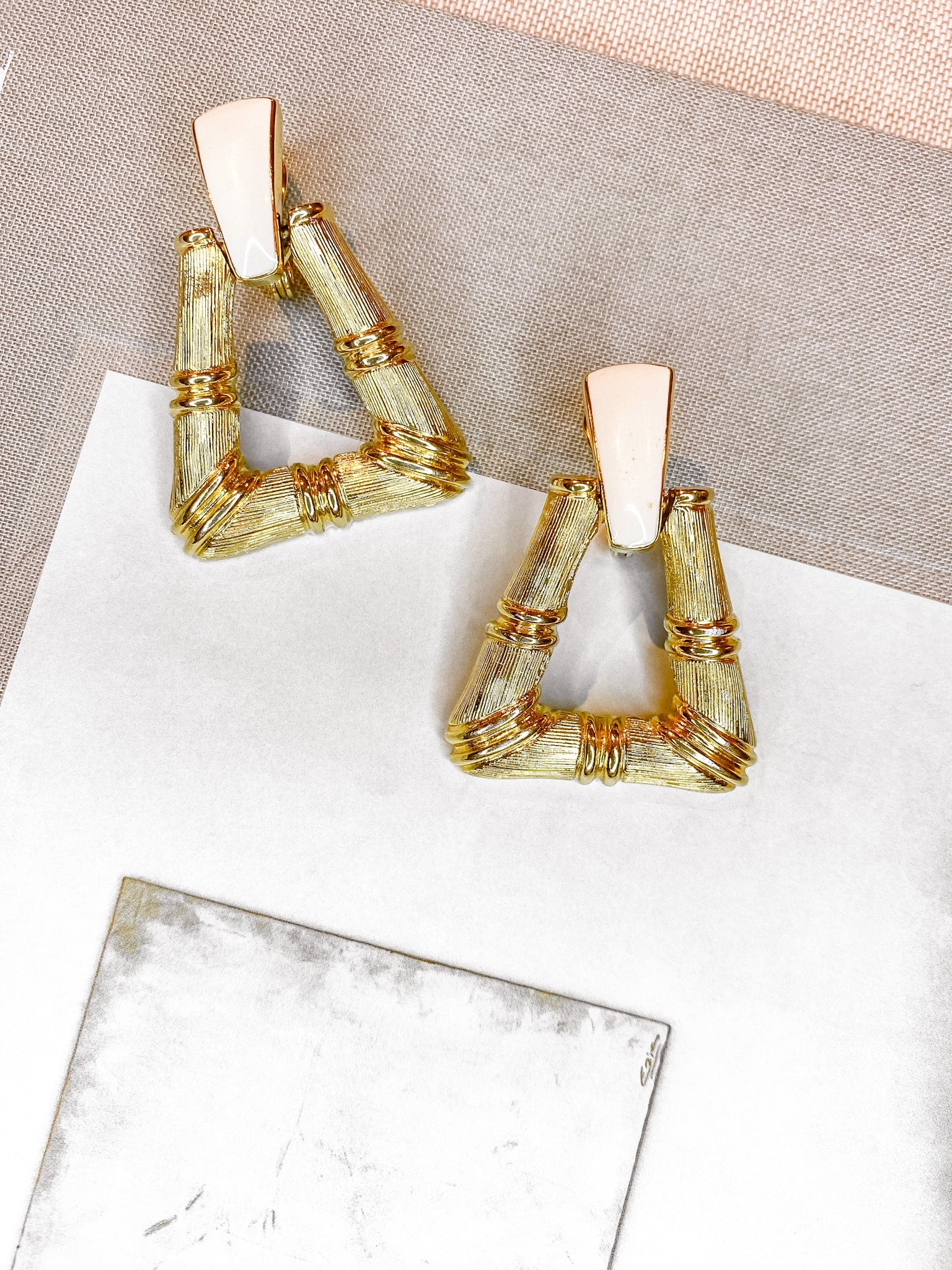 Vintage Monet Ohrclips Doorknocker