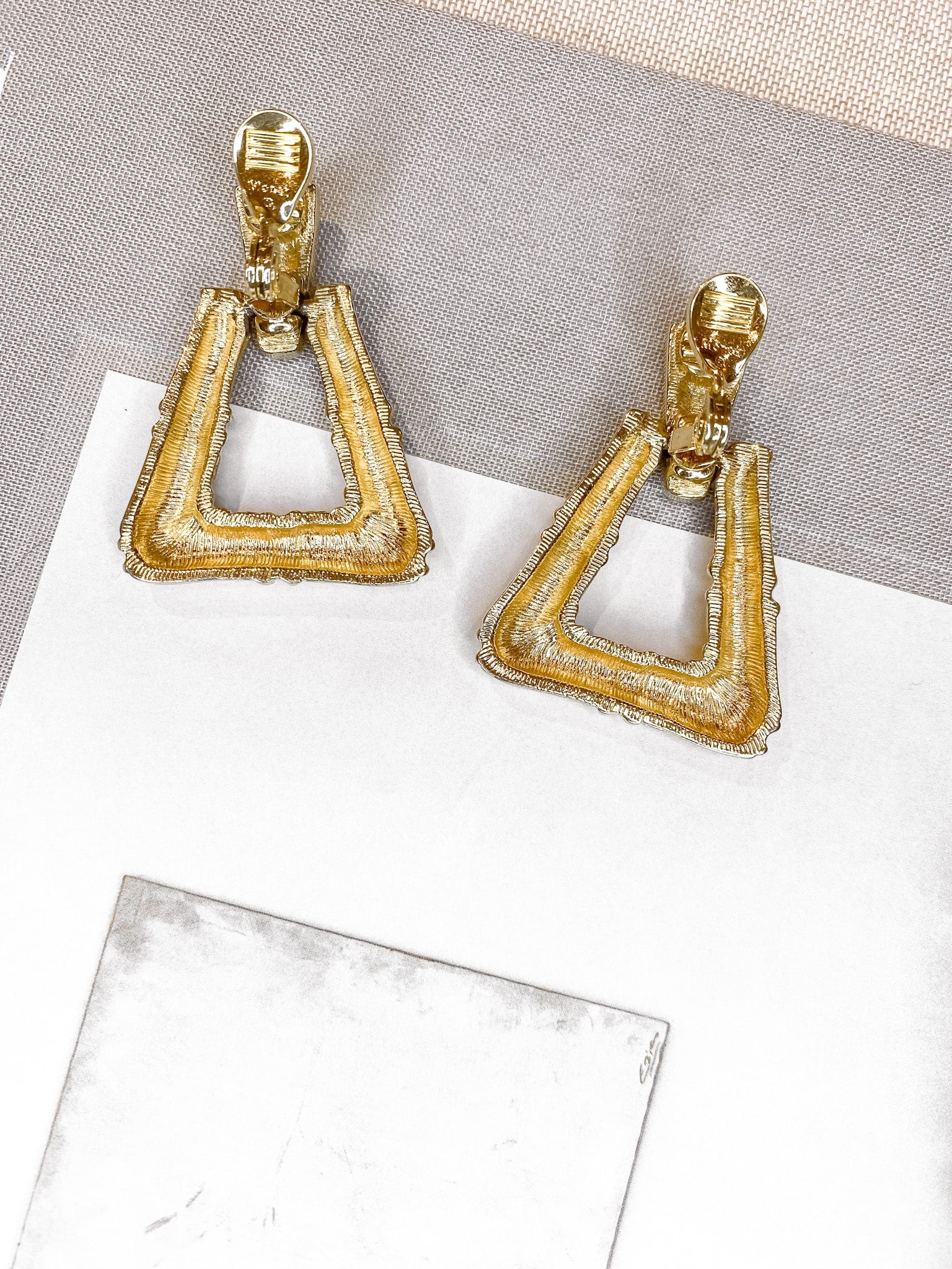Vintage Monet Ohrclips Doorknocker
