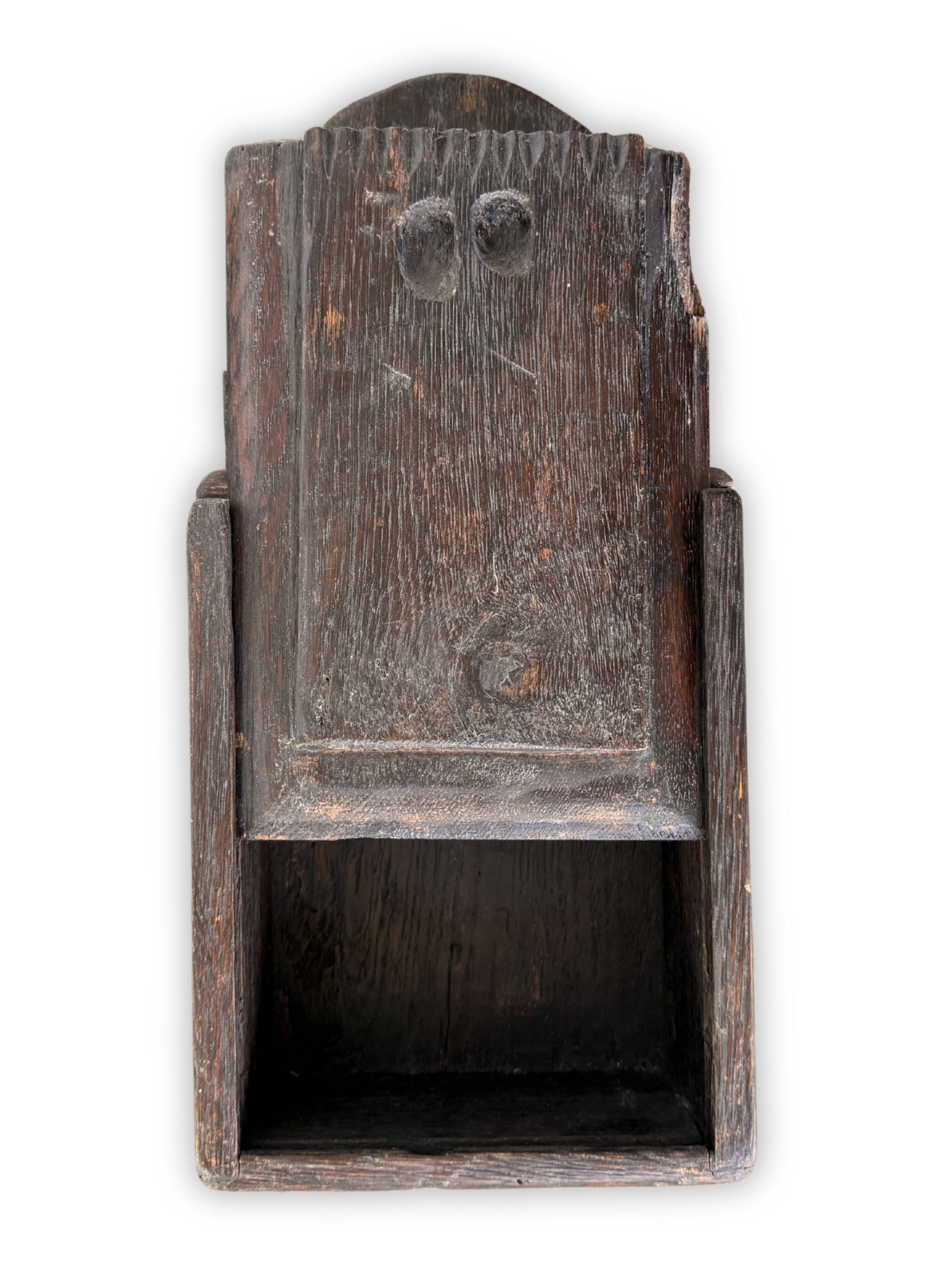 Antiker Schulkasten mit Schiebedeckel 19. Jh aus Holz museumsstück