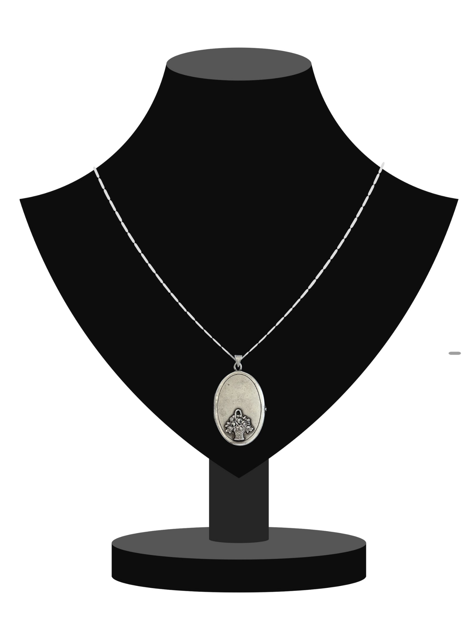 Französischer Art Nouveau Anhänger Medaillon Silber