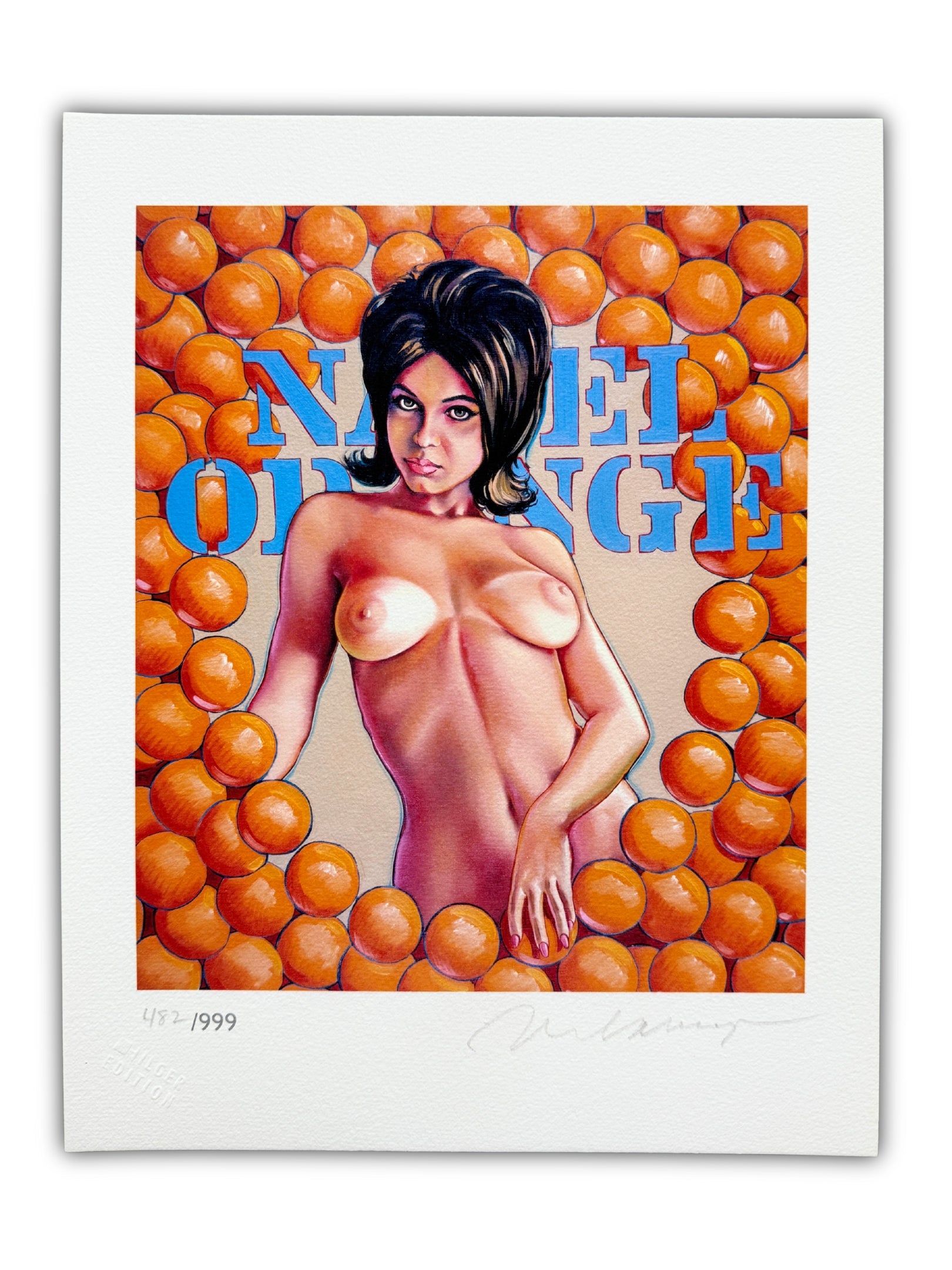 Navel Orange von Mel Ramos – Limitierter Giclée-Druck handsigniert 2013