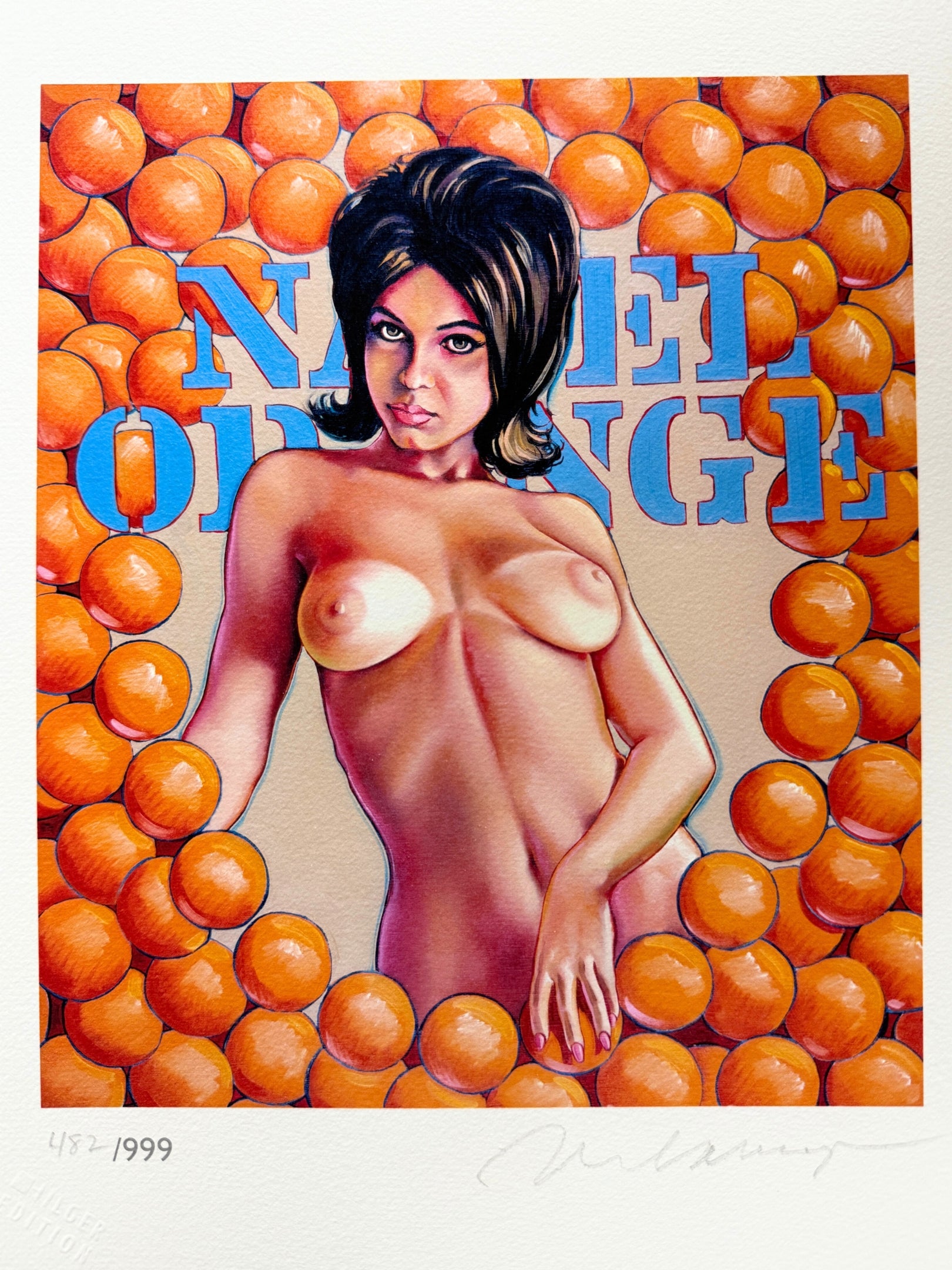 Navel Orange von Mel Ramos – Limitierter Giclée-Druck handsigniert 2013