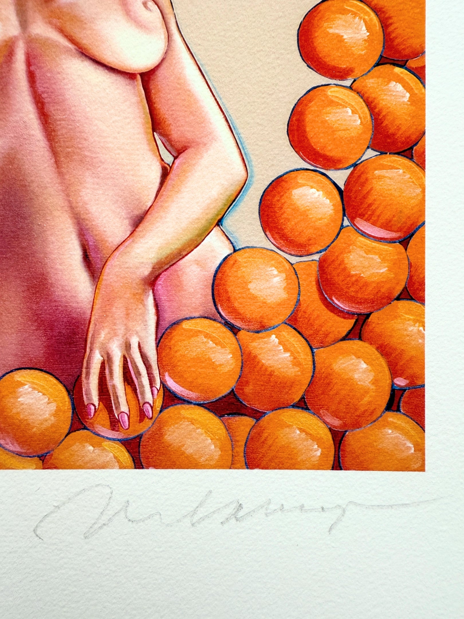 Navel Orange von Mel Ramos – Limitierter Giclée-Druck handsigniert 2013