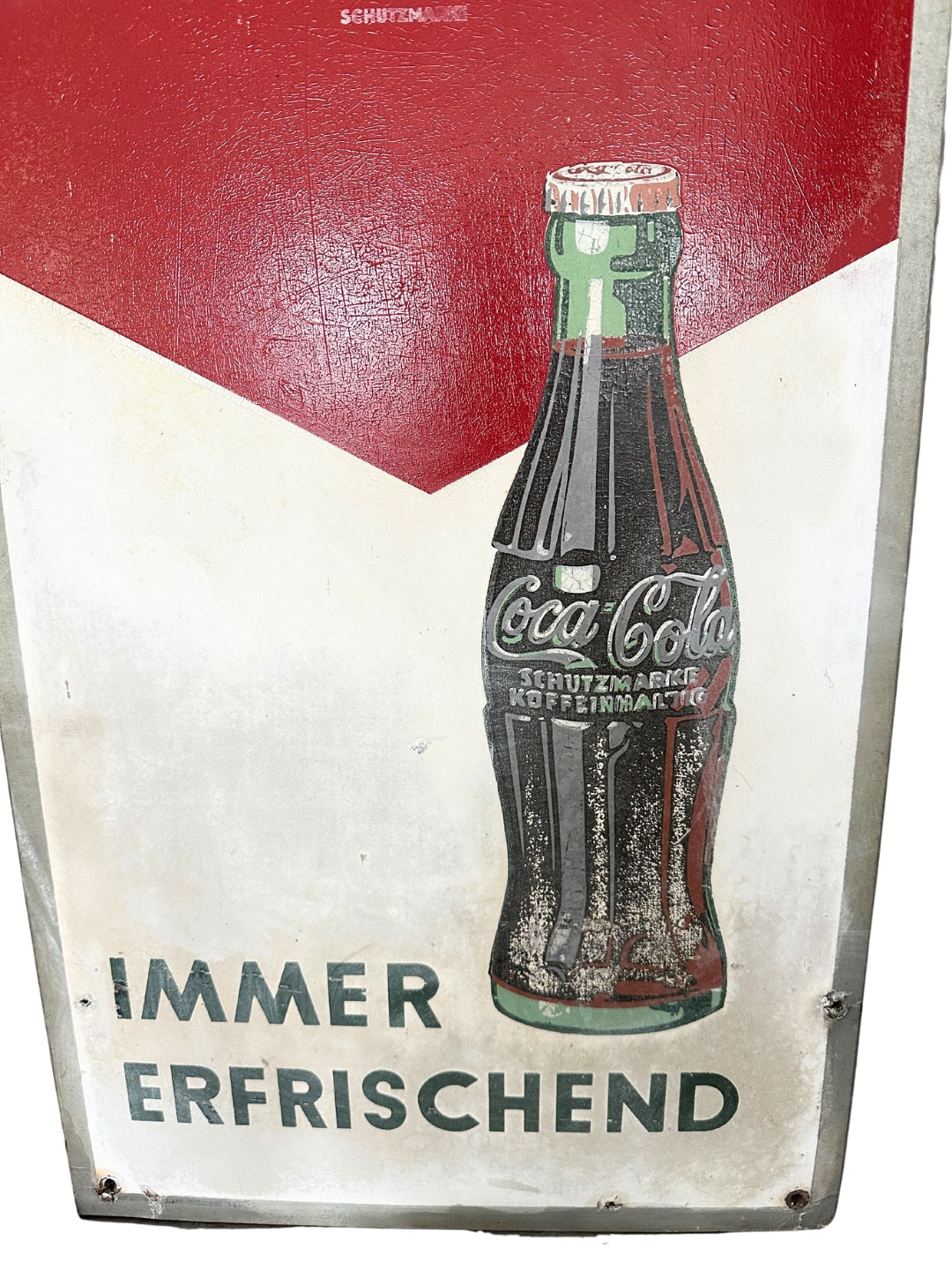 Seltenes Coca Cola Werbeschild Pappe 50er 60er Jahre