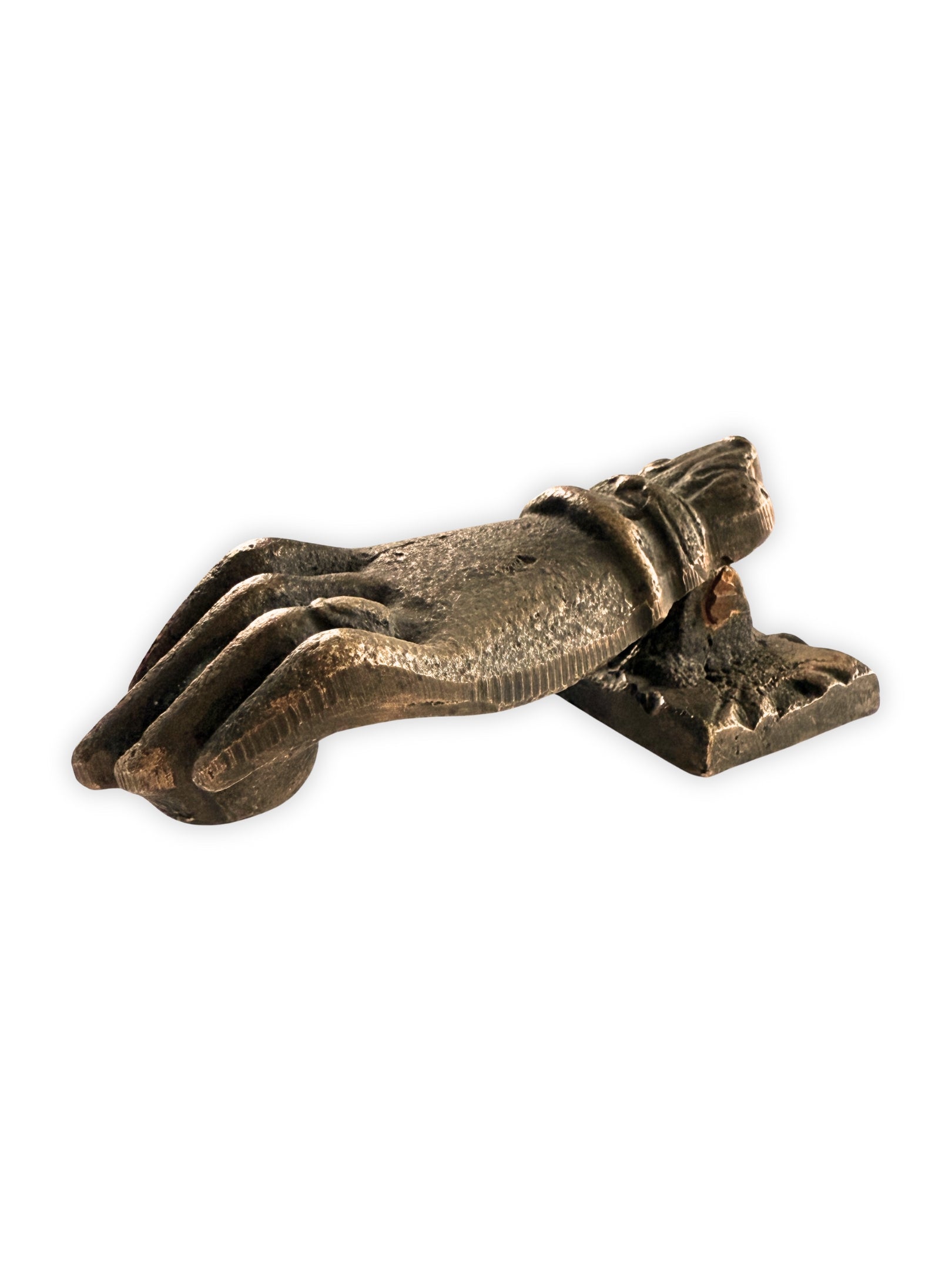 Historischer Türklopfer viktorianisch Handmotiv mit Patina