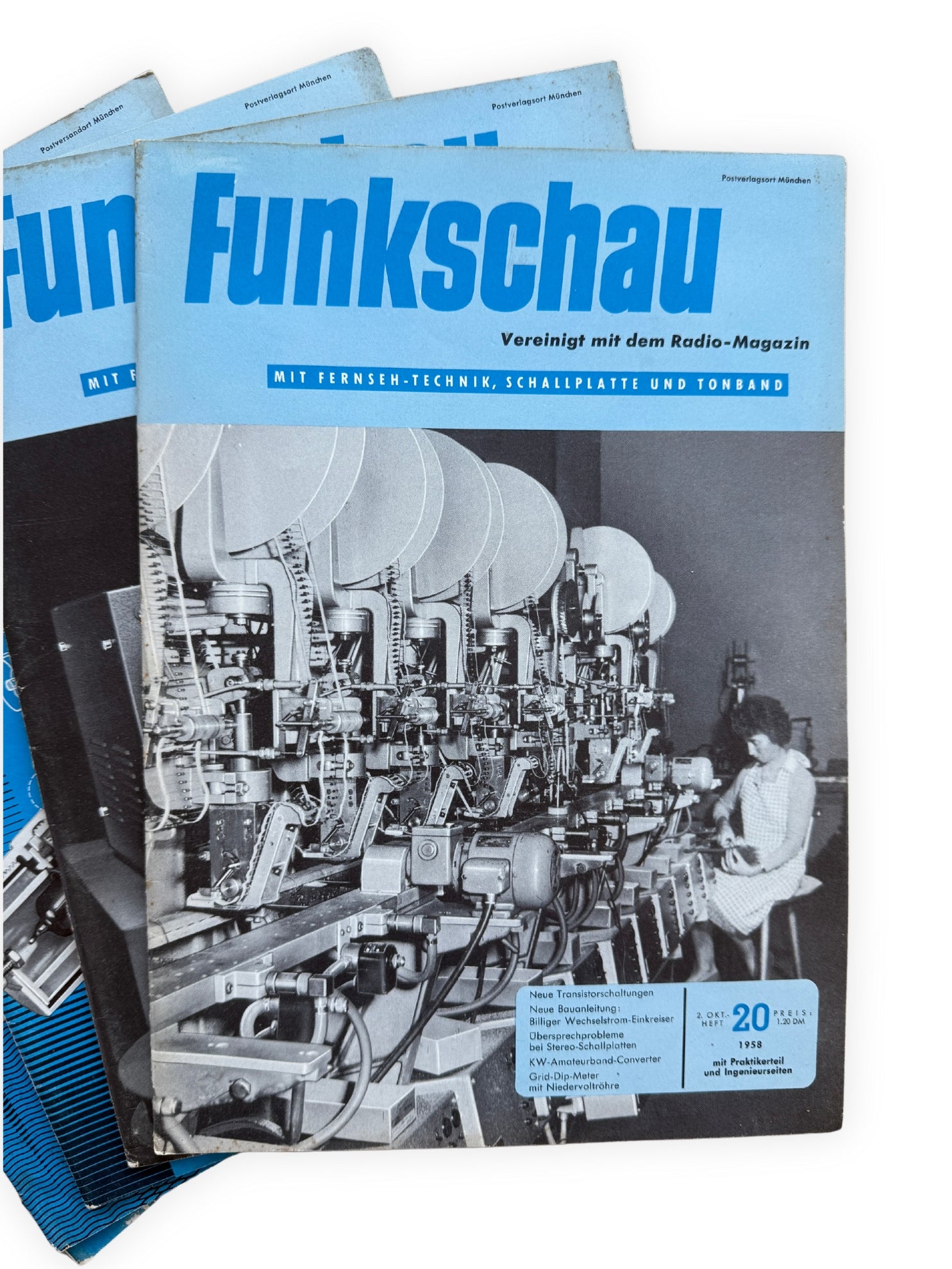 Funkschau 5 Hefte 1958 Vintage Nr 20