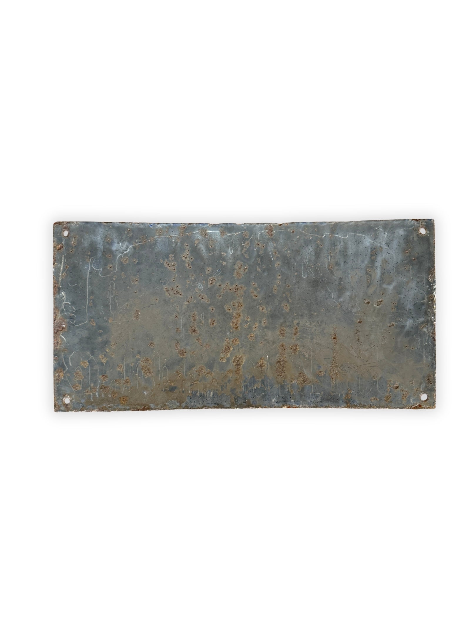 Rückseite Emailleschild