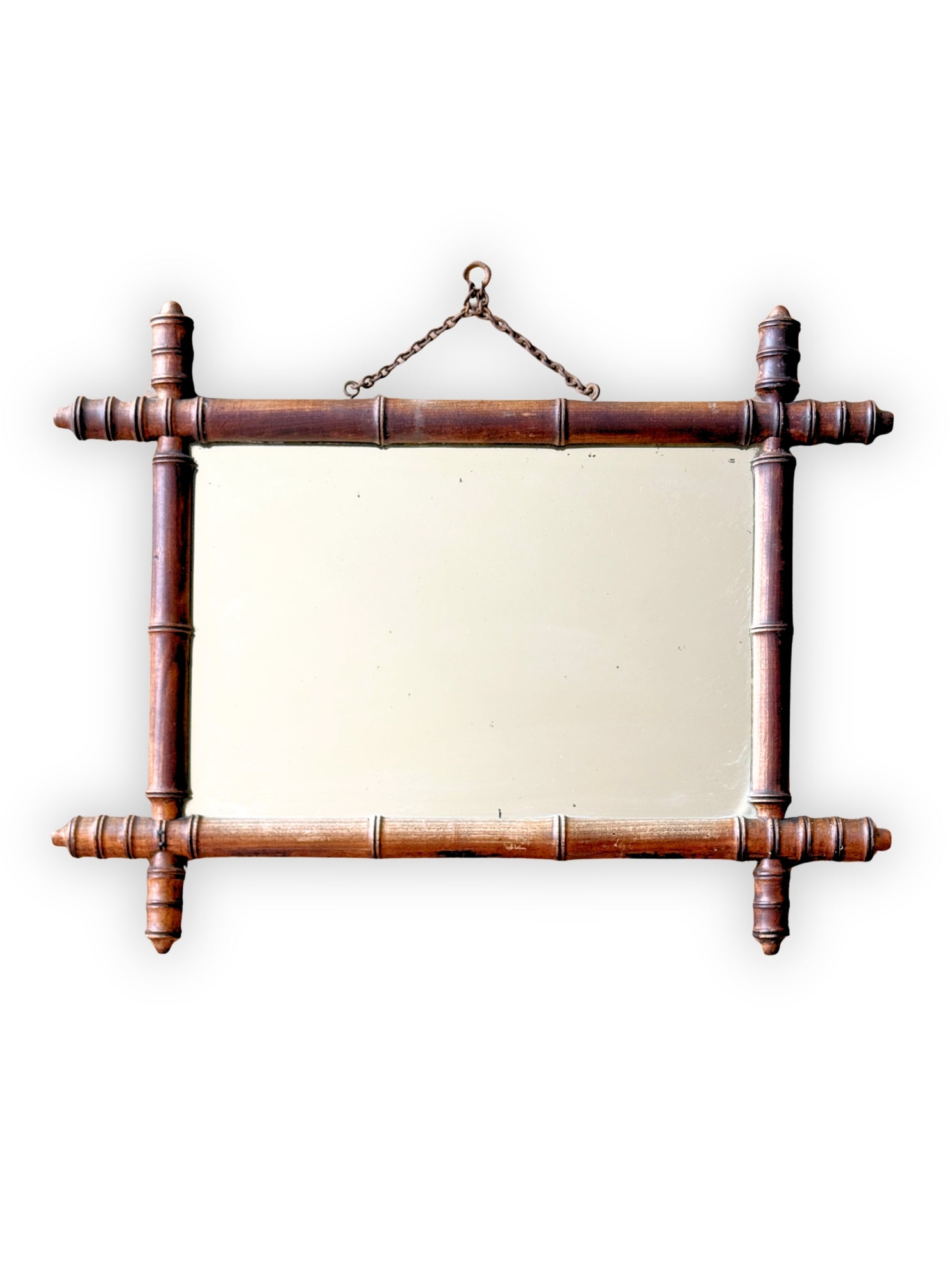 antiker bamboo spiegel frankreich 1900