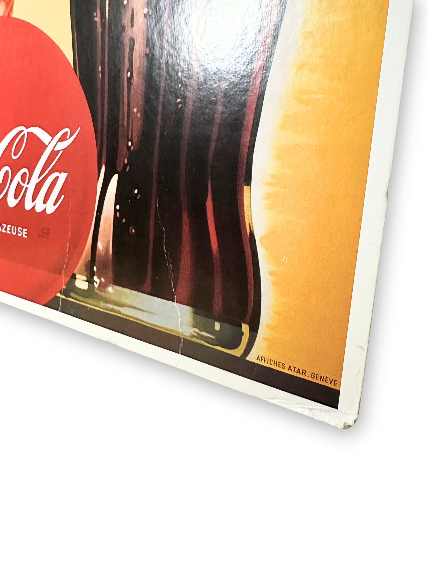 Seltenes Coca Cola Werbeschild 50er 60er Jahre Vintage