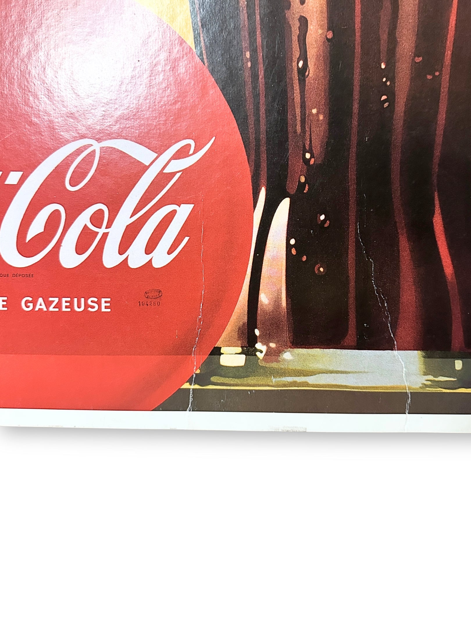 Seltenes Coca Cola Werbeschild 50er 60er Jahre Vintage