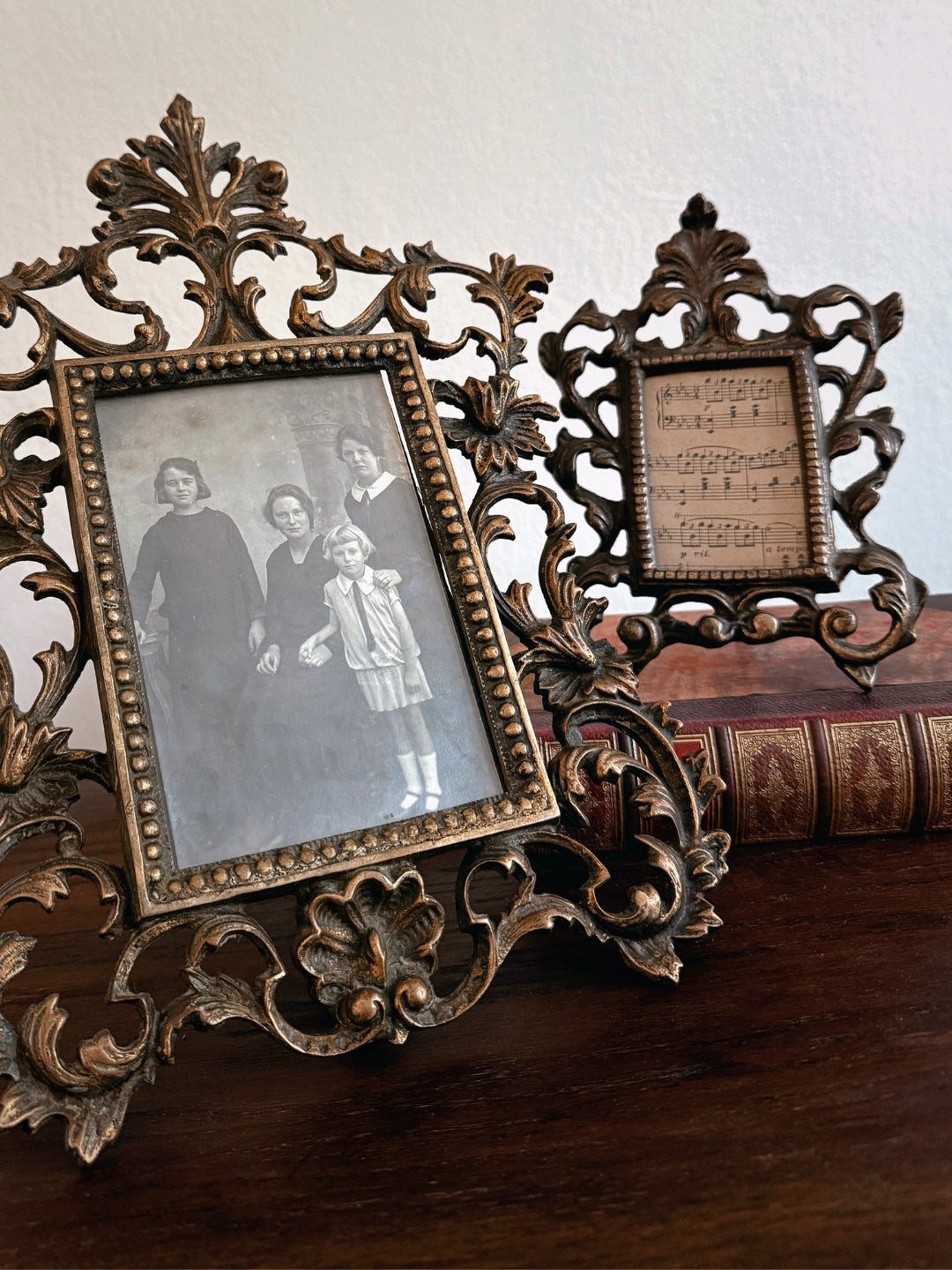 Detailreicher viktorianischer Bilderrahmen mit Ornamenten aus dem 19. Jahrhundert