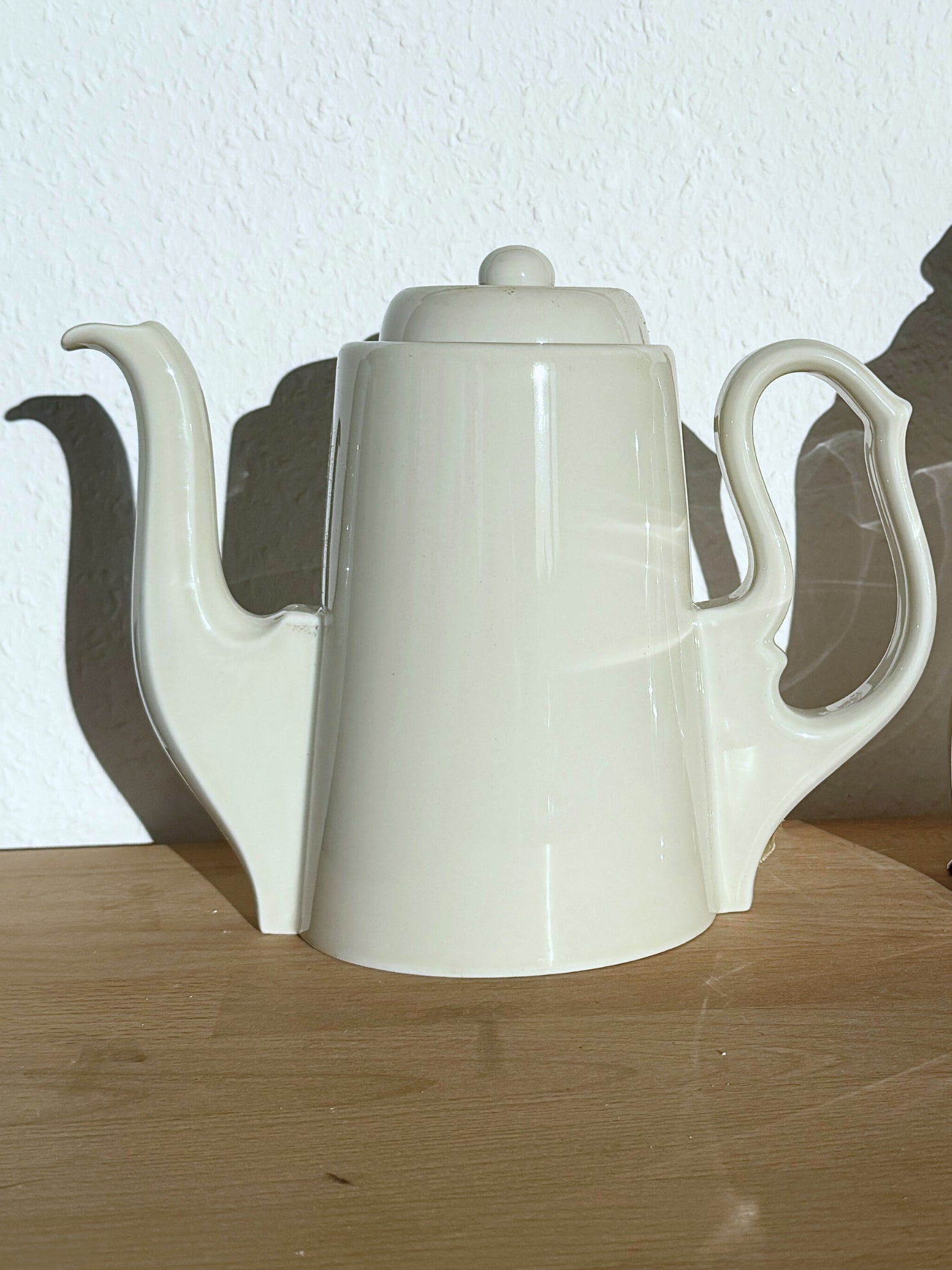 Vintage Porzellan Kaffeekanne mit Thermohaube Art Deco