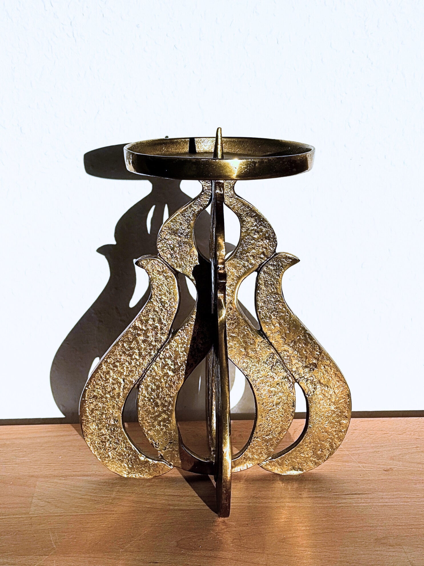 Bronze Kerzenständer von Giuseppe Gallo 1960er Jahre Brutalist Design Made in Italy