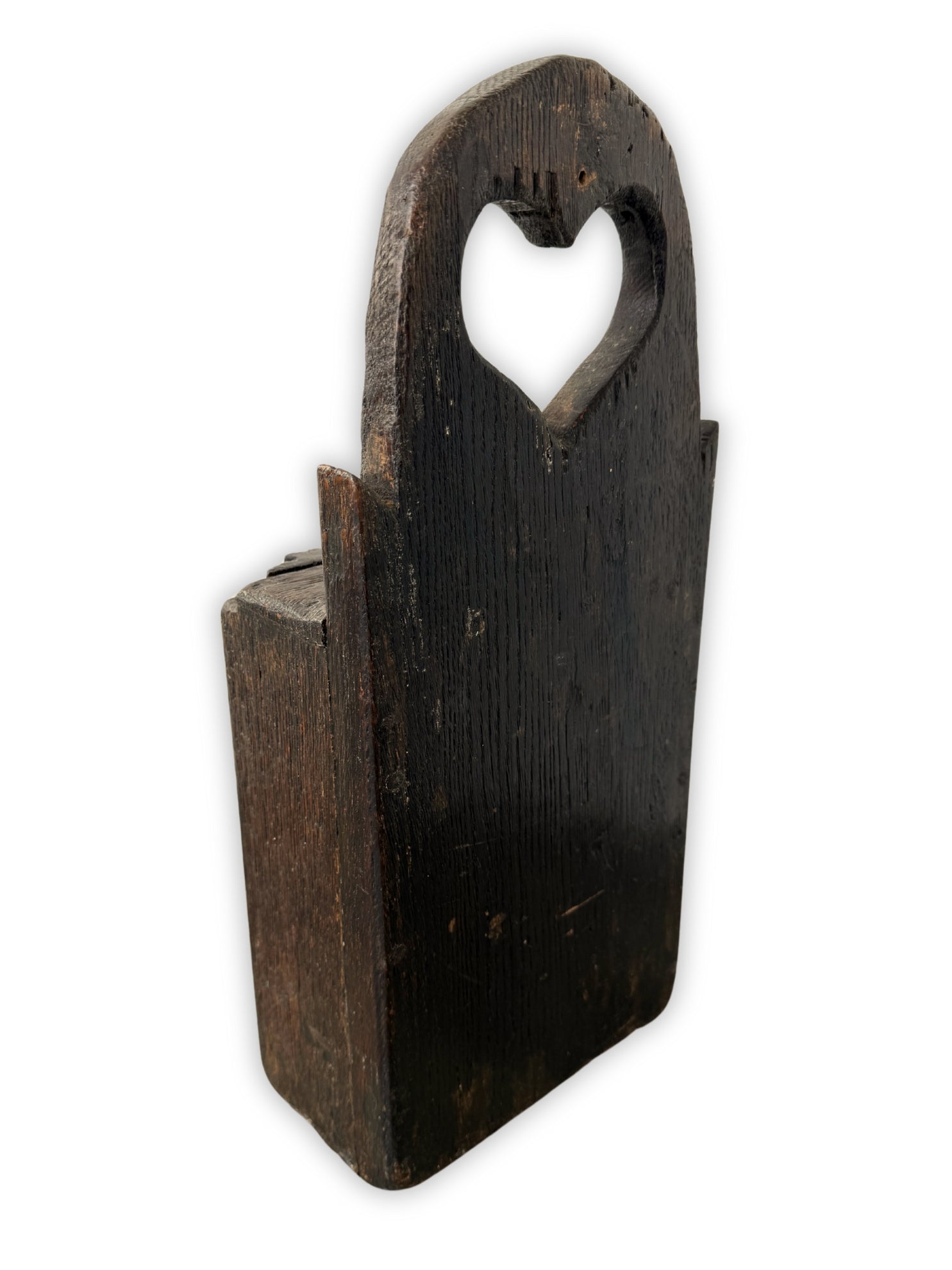 Antiker Schulkasten mit Schiebedeckel 19. Jh aus Holz museumsstück