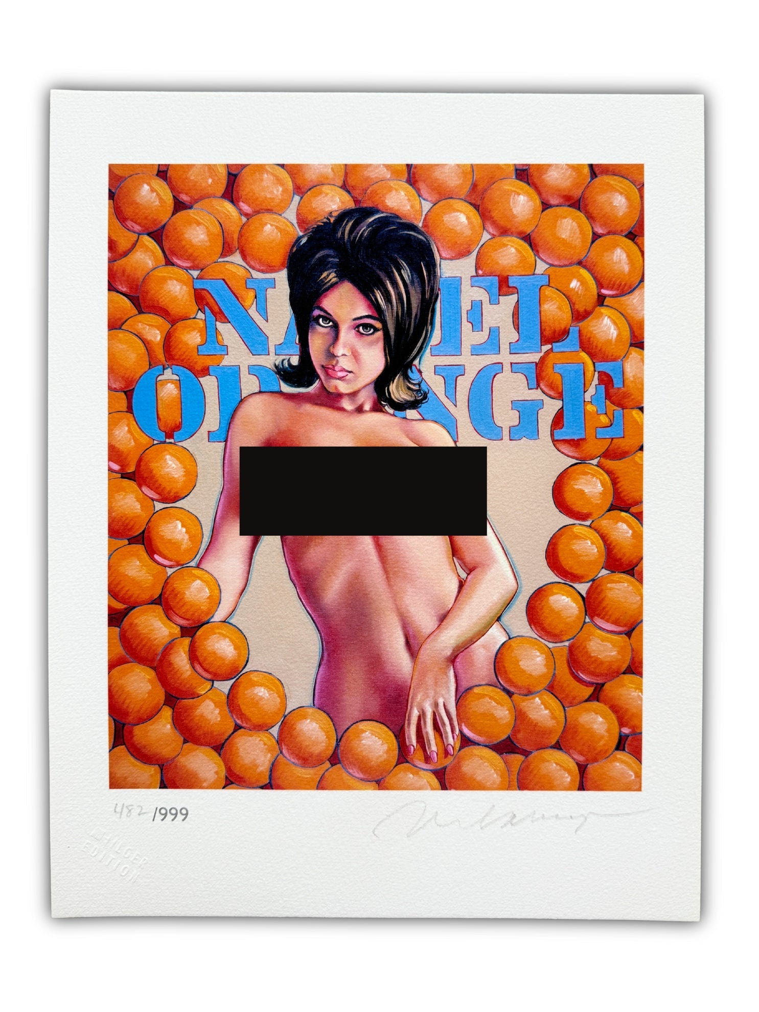 Navel Orange von Mel Ramos – Limitierter Giclée-Druck handsigniert 2013 Pop Art