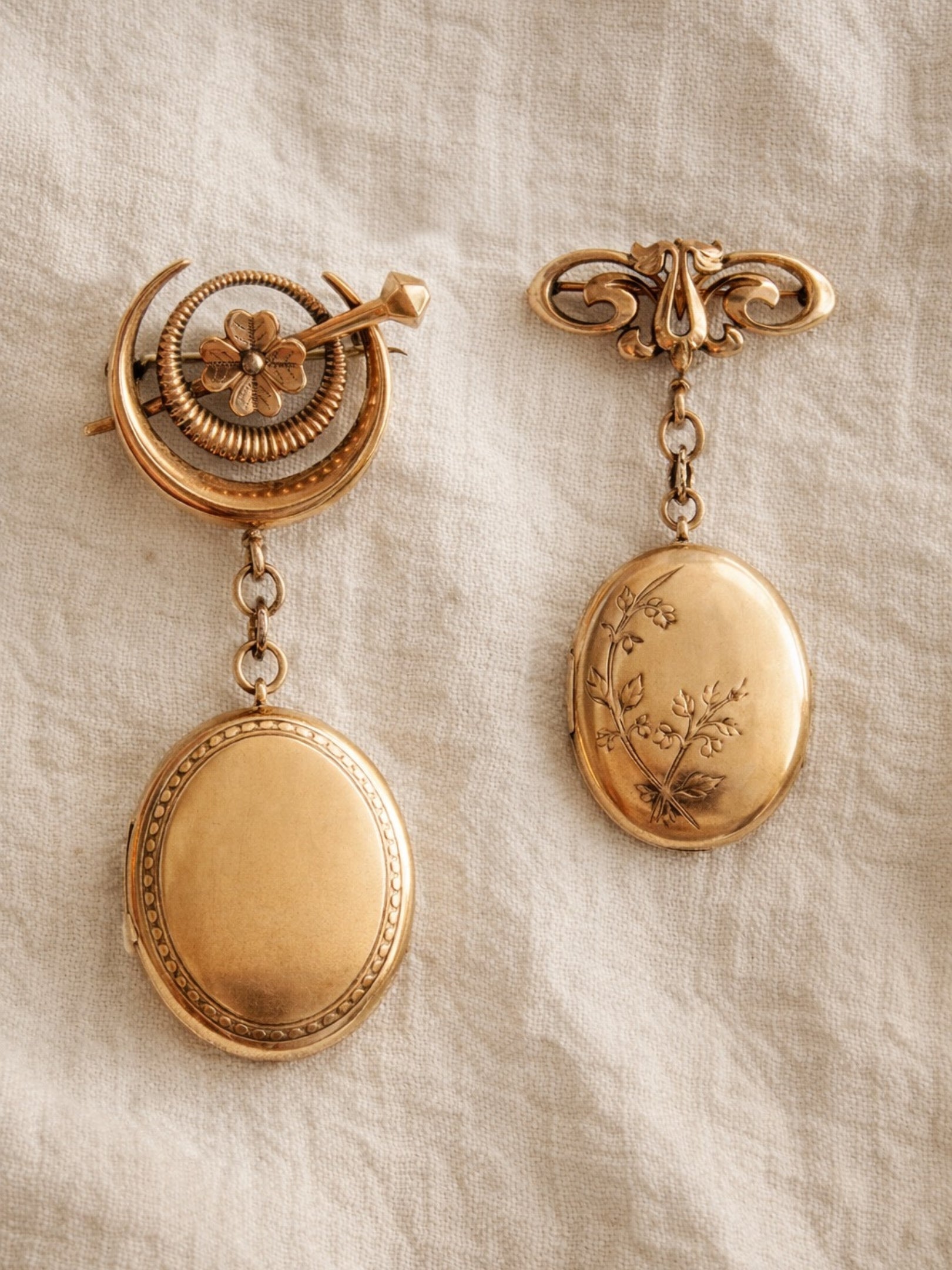 victorian style watch brooch