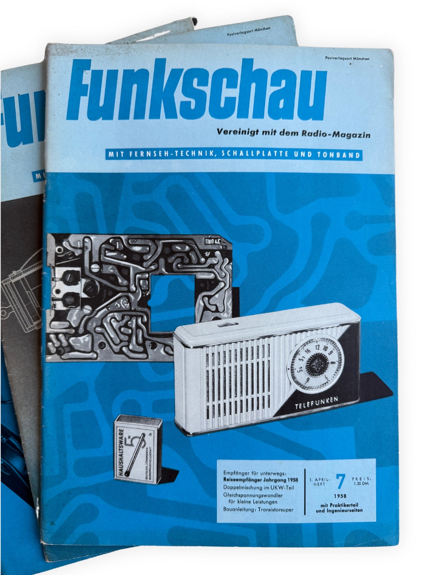 Funkschau 5 Hefte 1958 Vintage Nr 7