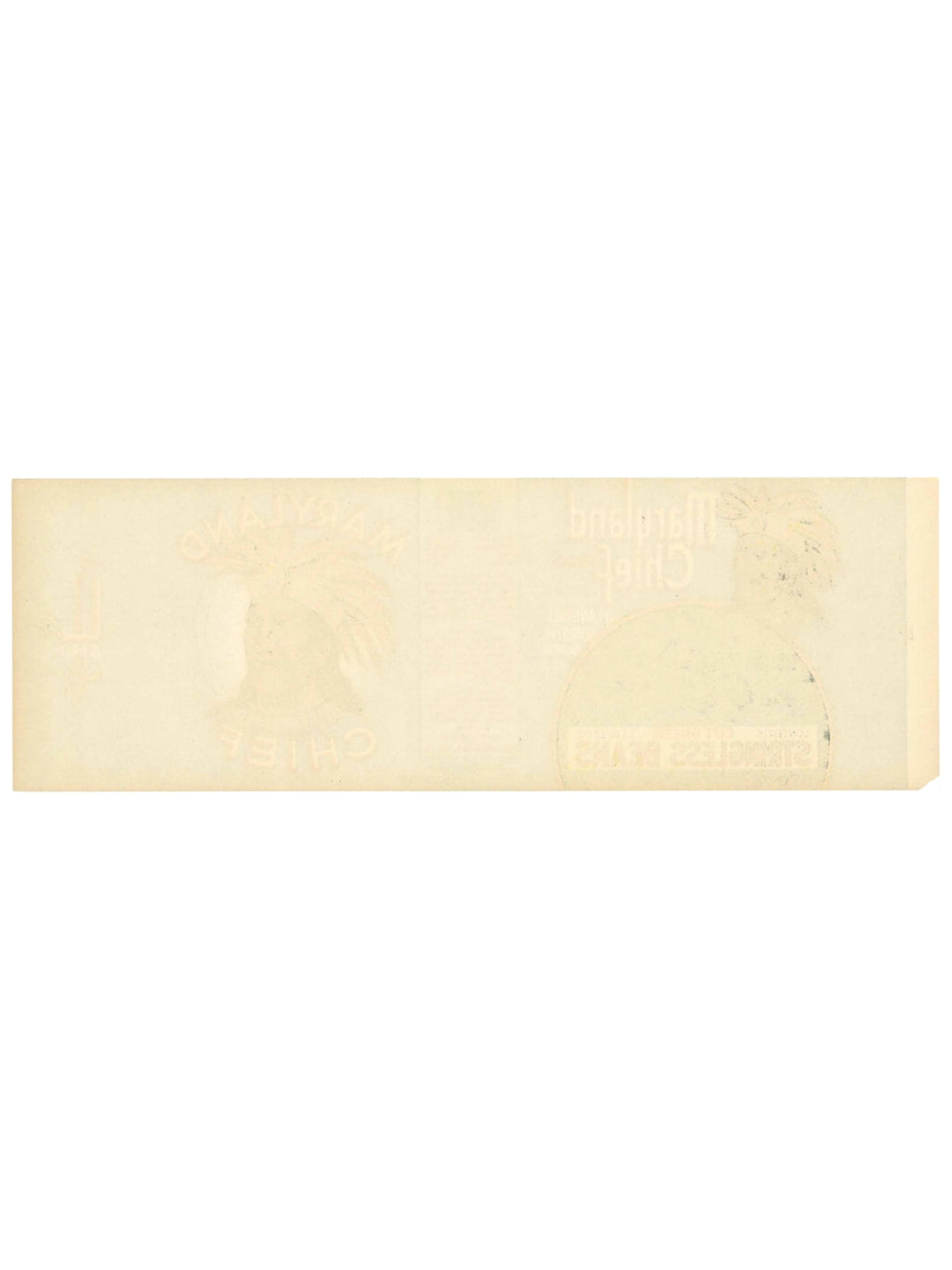 Vintage Bohnen Etikett “Maryland Chief” 1930er Jahre