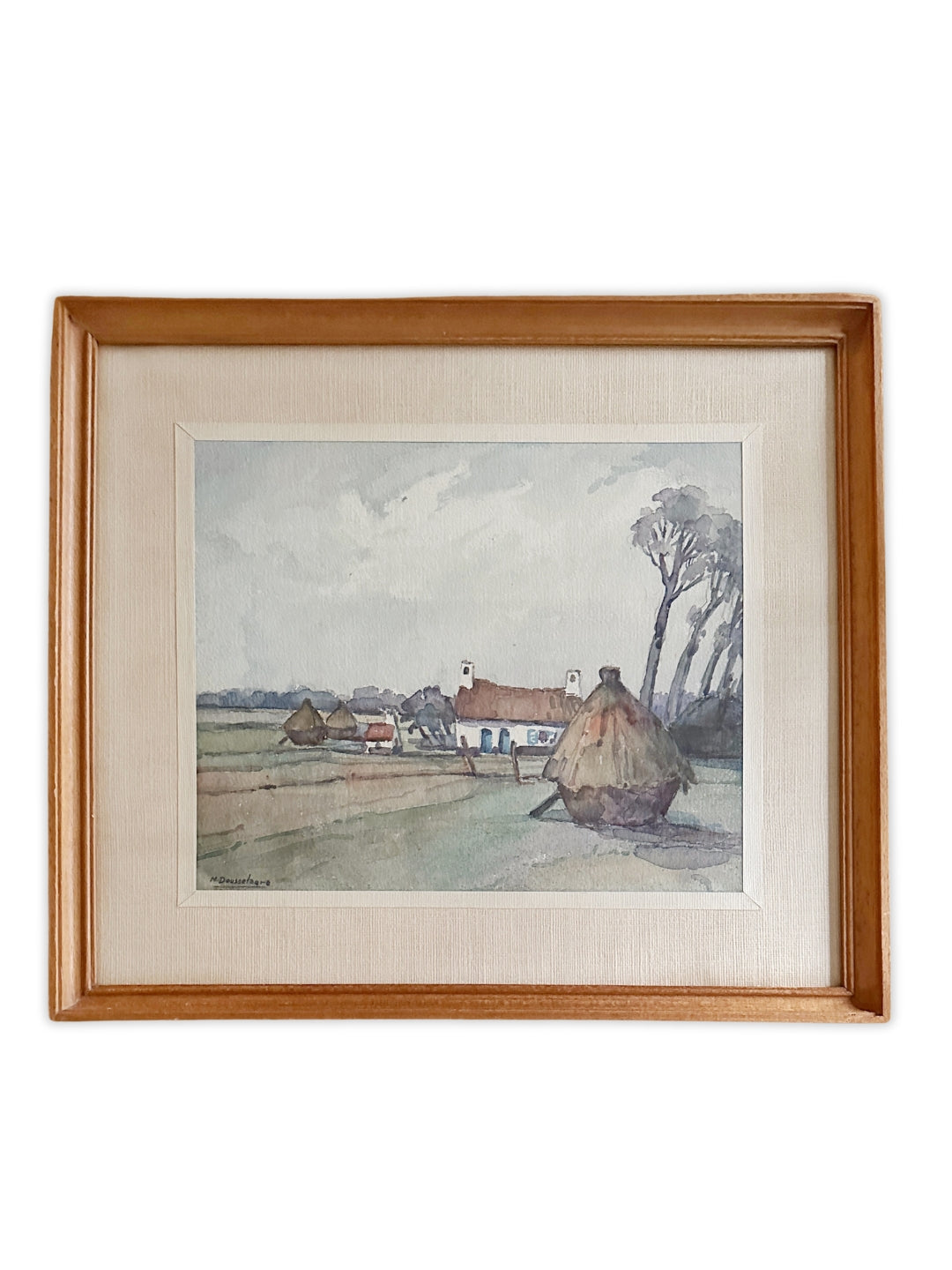 Aquarell - Der alte Hof v. Maurits Dousselaere