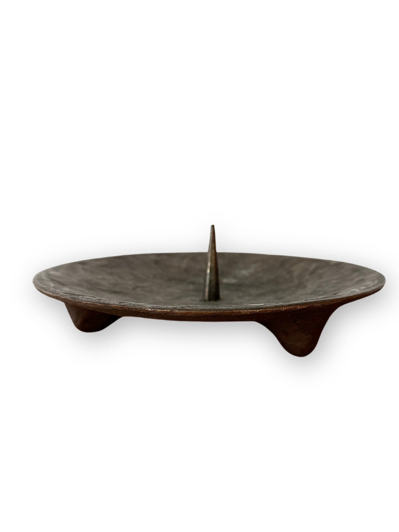 Brutalist Mid-Century Bronze Candle Holder 1960s