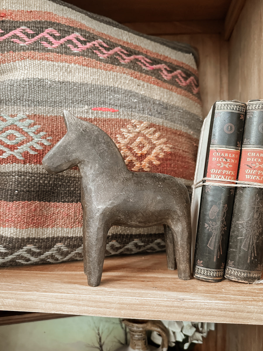 Antique Stone Horse Dala Horse