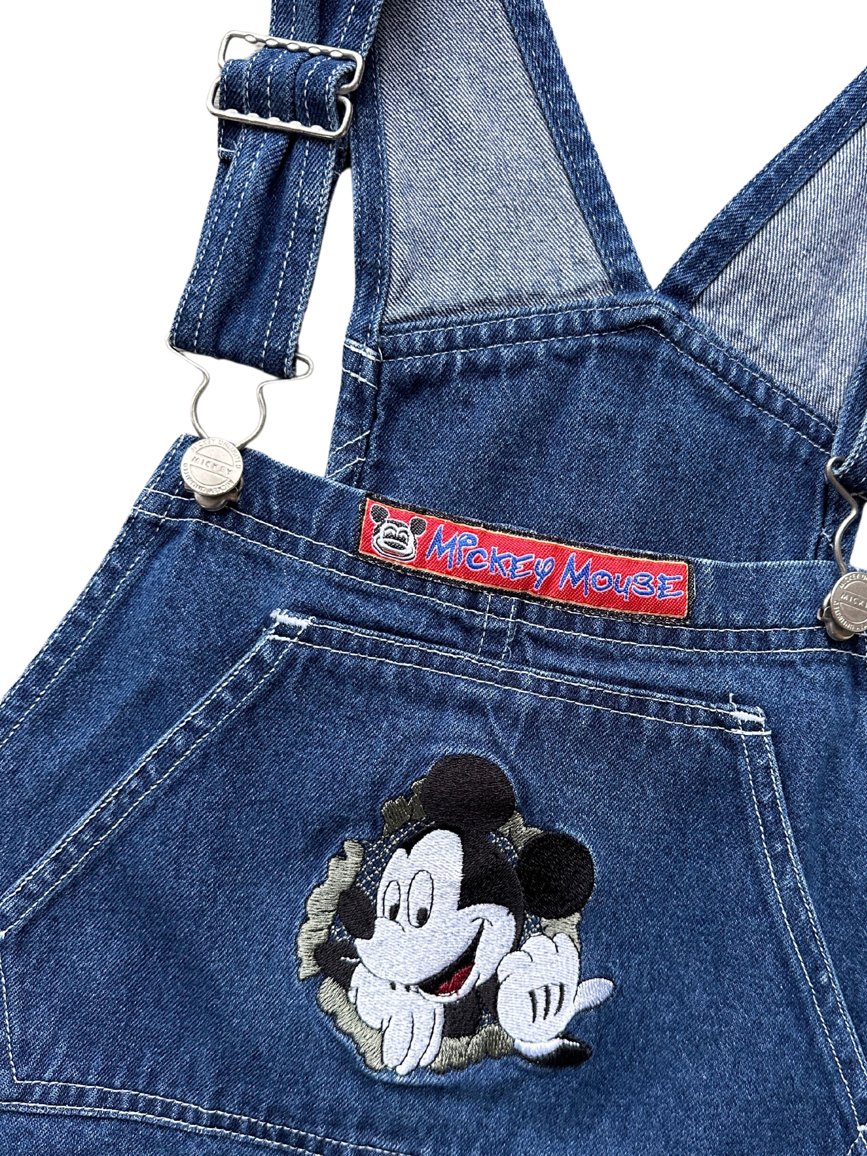 Vintage 1980s Mickey Unlimited Dungarees Jeans USA Size SM