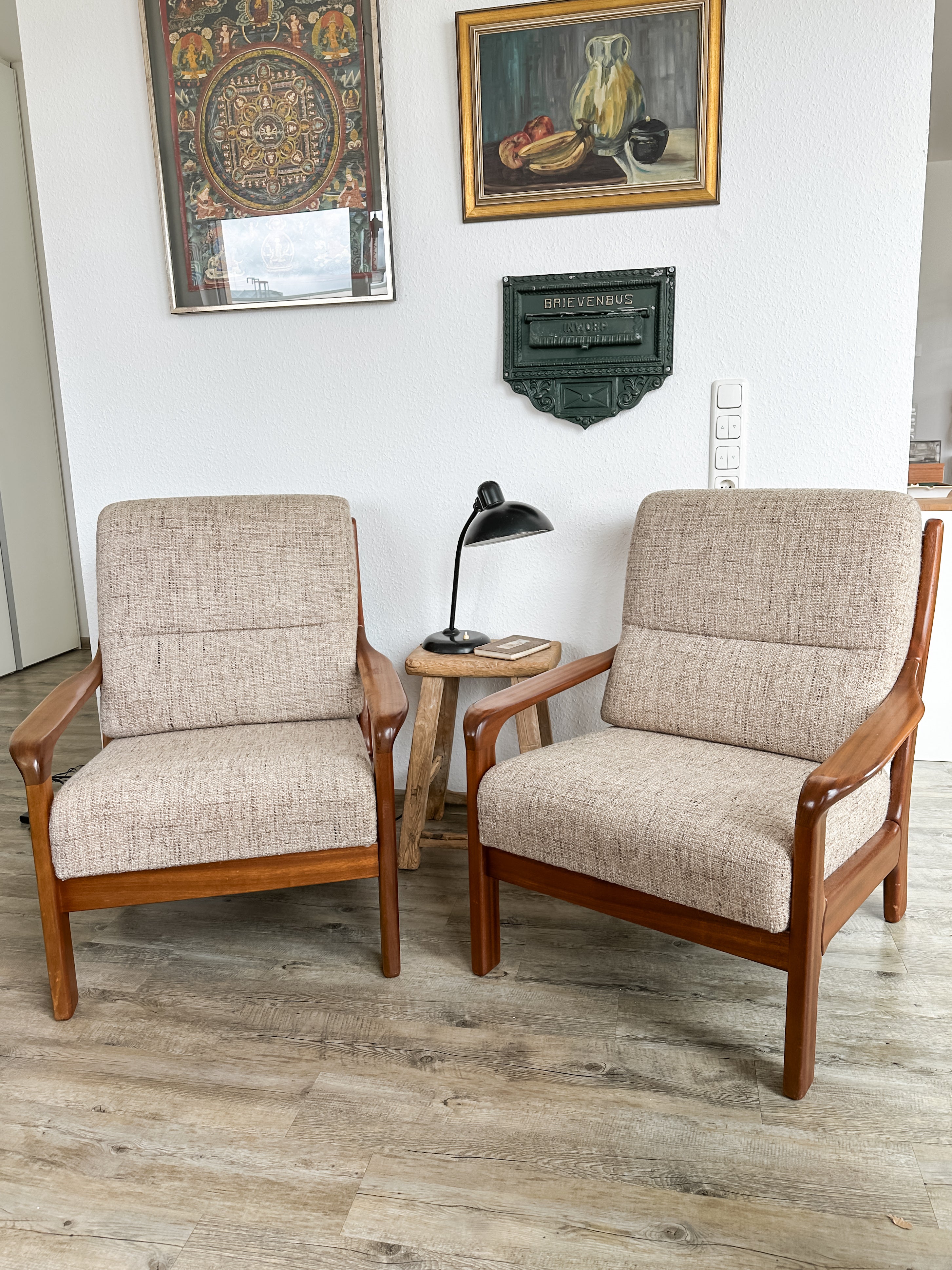Teakholz Lounge Chairs MidCentury Danish design 