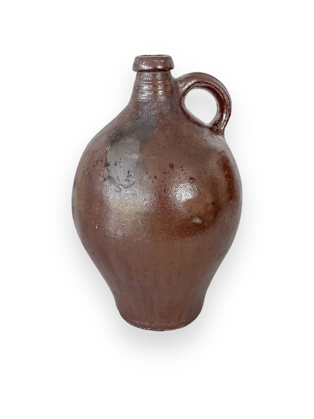 Antiker Steingut-Krug für Olivenöl naturbraun